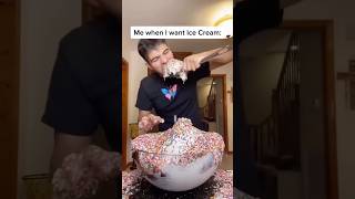 Giant Chocolate Ice Cream Bowl 🍫🍨 Loaded with Sprinkles!