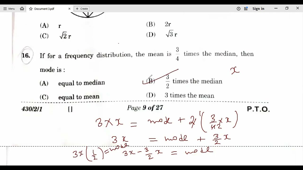 Class10 mathematics paper code 430/2/1 SET - 1 detailed answer key 17 feb 2026 exam 