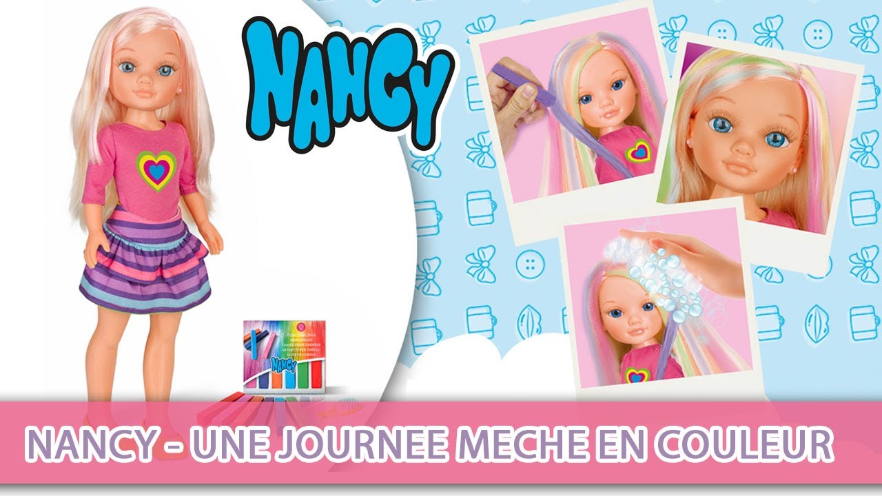 Poupée Mèches en Couleur NANCY : la poupée à Prix Carrefour