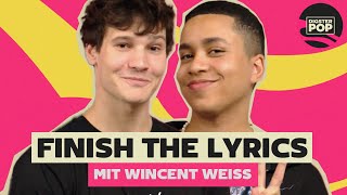 WINCENT WEISS vs. JEROME 🎙 in der Finish the Lyrics Challenge