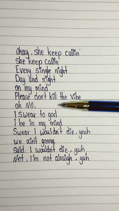 hope lyrics xxtenations lyrics #hope #xxtenations #songlyrics #handwriting