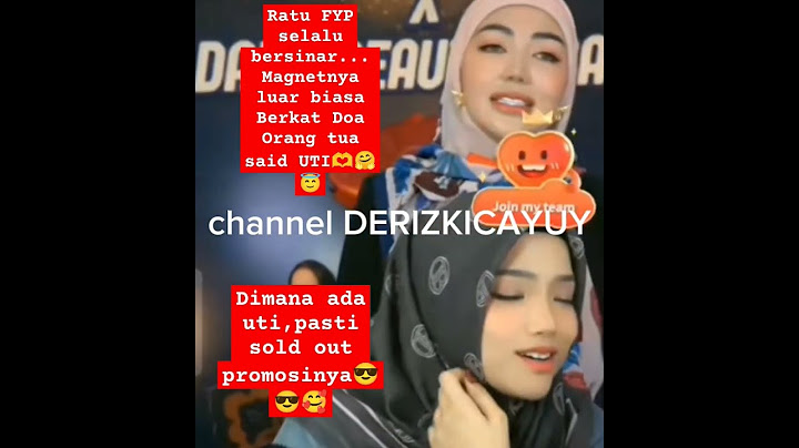 Berkat Doa orang tua said UTI😘🤗🥰