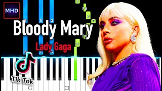 Lady Gaga - Bloody Mary - Piano Tutorial