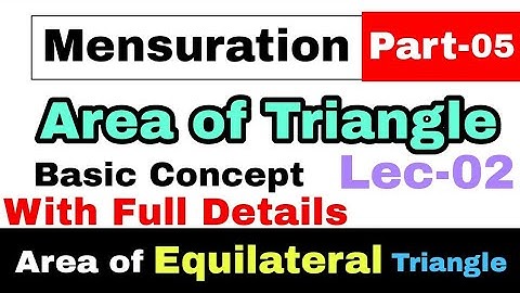 HOW TO FIND THE AREA OF EQUILATERAL TRIANGLE | Heron
