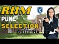 Riim pune eligibility  fees structure 540 lakh  highest package 18 lpa  facilities