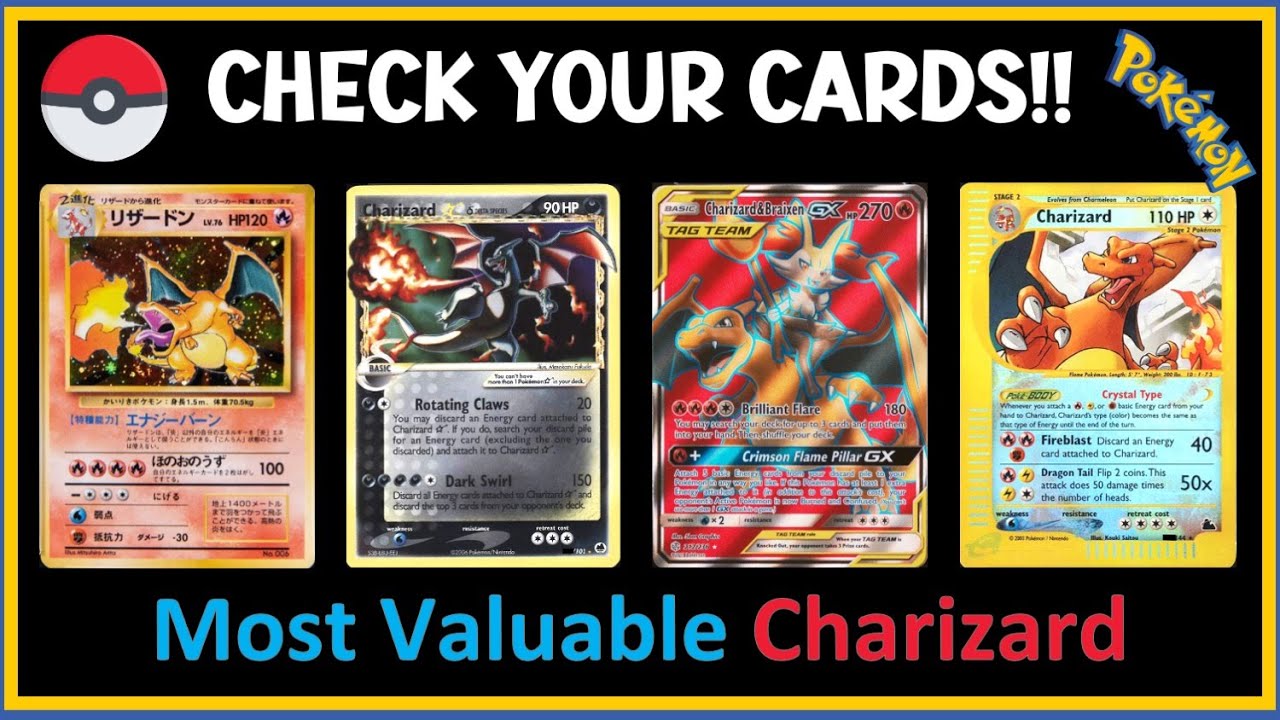 32 Most Valuable Charizard Pokemon Cards ALL TIME