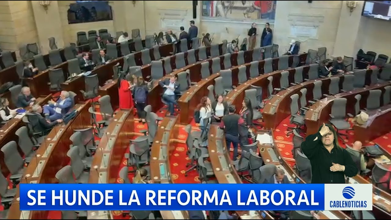Se hundió la reforma laboral del Gobierno Petro, no logró quórum - YouTube