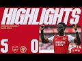 HIGHLIGHTS Arsenal Vs Wolves 5 0 Xhaka X2 Saka Jesus Kiwior 