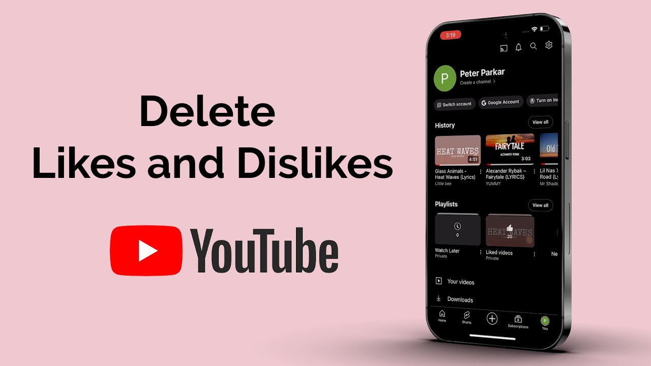 How to Delete All Likes and Dislikes Videos from YouTube History?