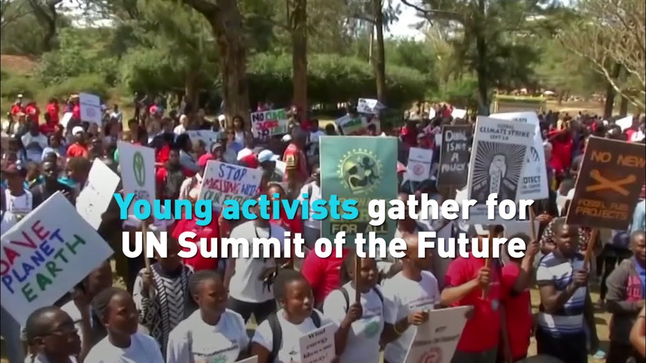 Young activists gather for UN Summit of the Future - YouTube