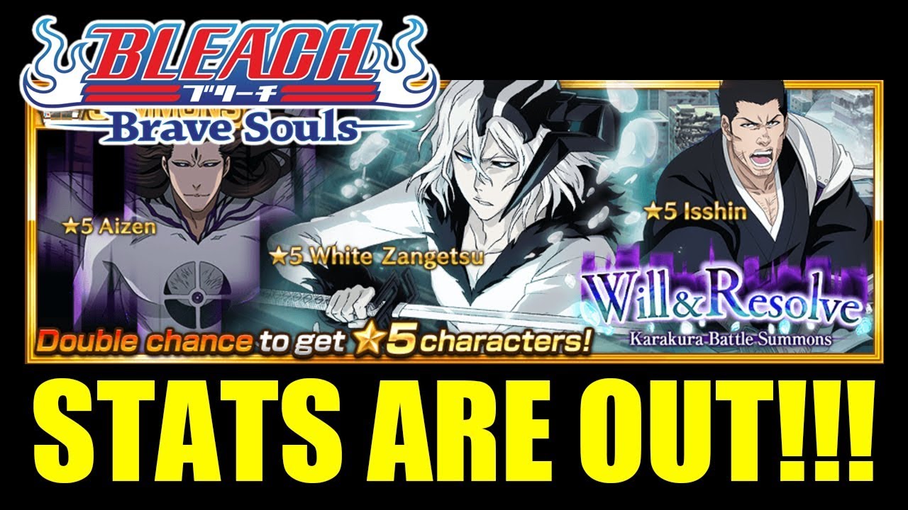 Bleach Brave Souls (NEWS!!!) STATS and Abilities for Isshin, Aizen