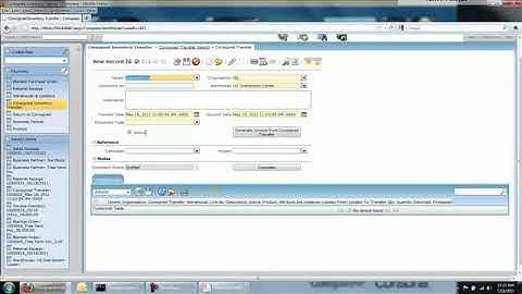 How you can create a Consigned Inventory