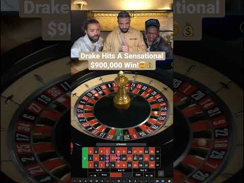 Drake Hits A Sensational $900,000 Win On Roulette! #drake #roulette #lilyachty #maxwin #casino