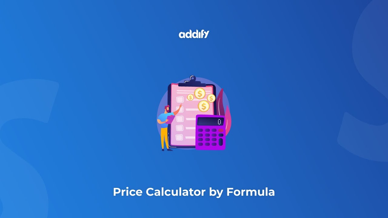 Shopify Price Calculator by Formula - App by Addify - YouTube