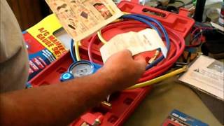Harbor Frieght A/C manifold gauge Set +Free Meter.