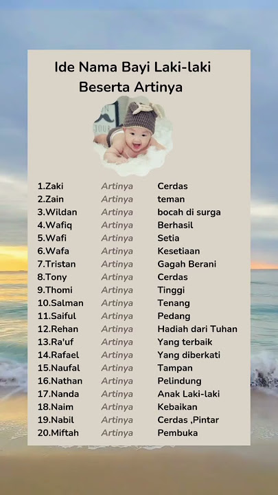 Ide Nama Bayi Laki-laki #idenamabayi #shortvideo