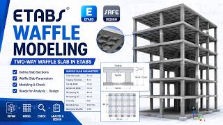 ETABS Waffle Slab Modeling Tutorial | Two-Way Waffle Slab Design in ETABS &amp; SAFE #ETABS #WaffleSlab