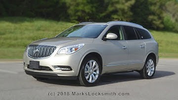 2007 to 2017 Buick Enclave On Board Key Programming Guide