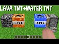 LAVA TNT + WATER TNT ! INCREDIBLE EXPERIMENT in Minecraft ! Inventory Noob vs Pro