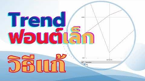 GENESIS64 SCADA : แก้ไขฟอนต์ใน Trend Viewer เล็กไป
