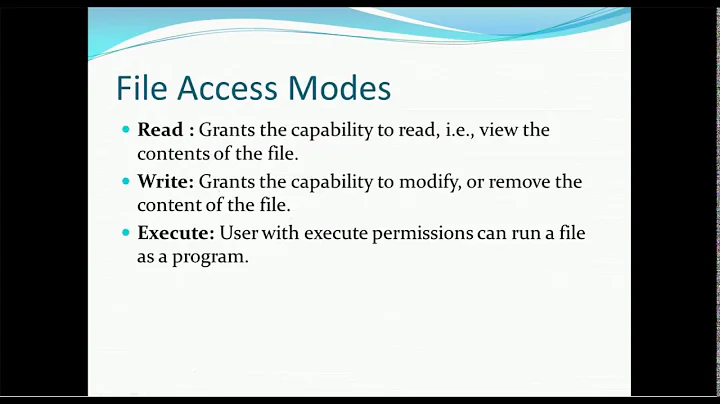 07.  Unix Tutorial - Unix File Permission -  Part I