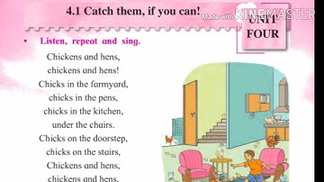 2nd standard English poem Catch them if you can