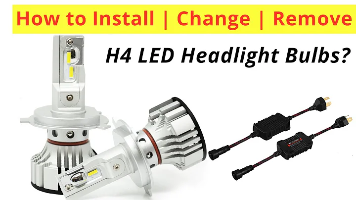 How to Install Change 9003 HB2 H4 LED headlight Bulb in Car Motorcycle