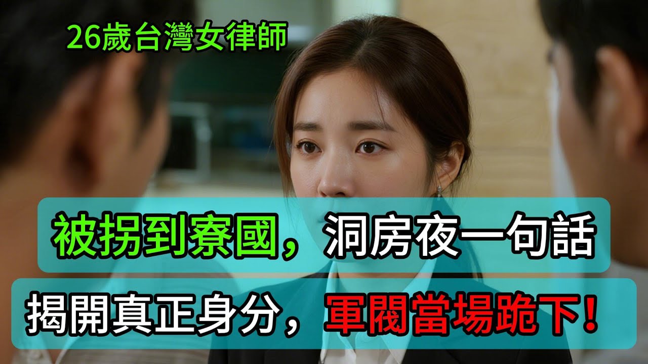26歲台灣女律師被拐到寮國，洞房夜一句話揭開真正身分，軍閥當場跪下！