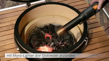 Monolith Kamado Grill Tutorial Basics 3   Direct Grilling with Cast Iron