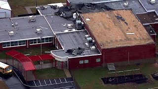 Storm damage: School in Breckinridge County