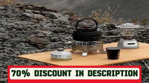 A must-have product! MOUNTAINHIKER Outdoor Camping Bamboo 2/3 Folding Table Portable Fast Storage