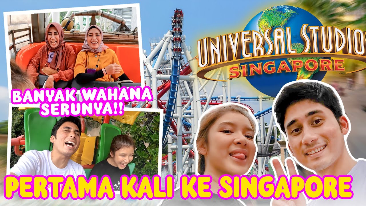 Liburan Bareng, Tiara Andini dan Alshad Ahmad Cobain Wahana Ekstrim di Universal Studio Singapore!