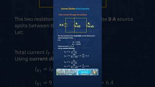 Current Divider Rule Solved example 8 #currentdivider #electrical #circuits