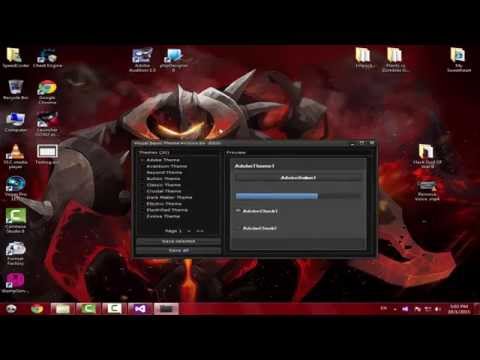 How to install  theme in Visual Basic