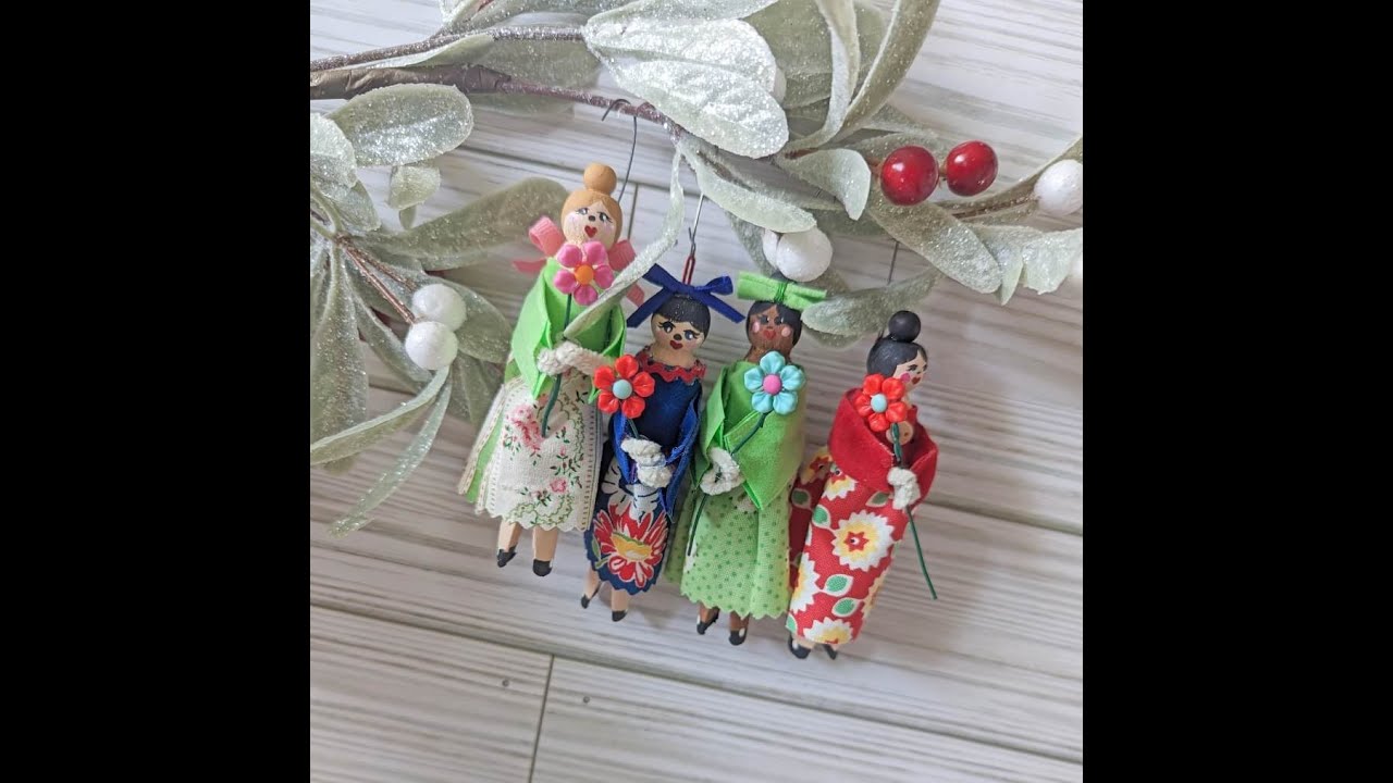 DIY Clothespin Doll - 12 Wooden Dolls - Wooden Clothespins Dolls