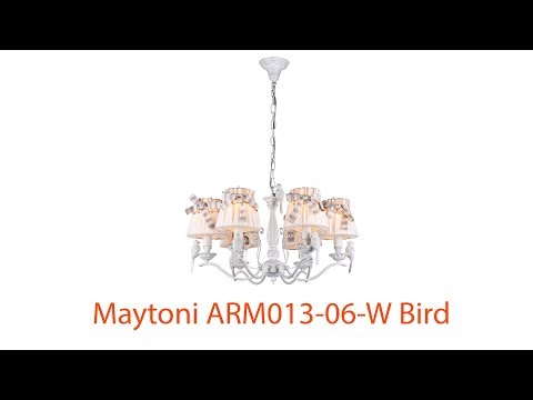 Видеообзор Maytoni ARM013-06-W с птичками Bird