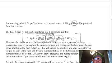 Unit 5 Lesson 5.2 - Stoichiometry with grams