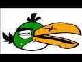 Unique Green Angry Bird Coloring Pages