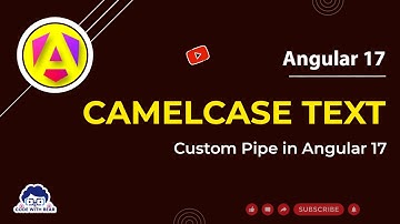 camelcase Custom pipe in angular 17 | angular 17 tutorial #angular #angular17