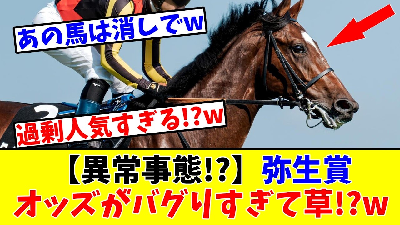 【弥生賞ディープインパクト記念】【異常事態!?】弥生賞のオッズがバグりすぎて衝撃的な事態にファン驚愕!?www