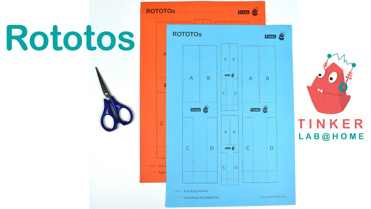 Rototos - Spinning paper rotor | Junior TinkerLab at Home - YouTube