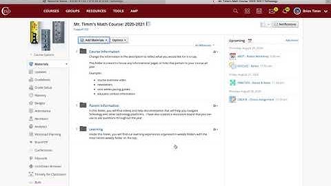 Leveraging the Schoology Course Calendar