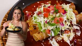 The Secret To Perfect Crispy Taquitos? Drown Them In This Sauce