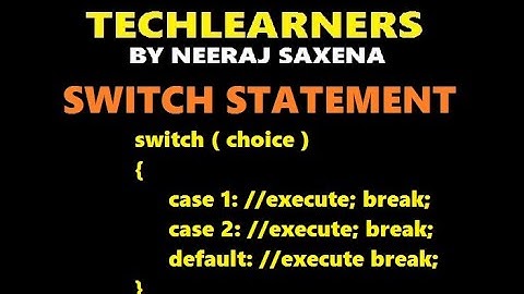 Switch statement in Java