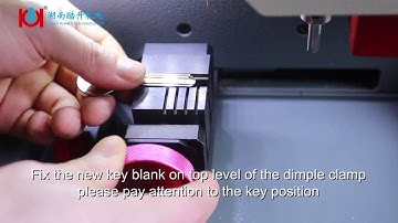 Android SEC E9 Key machine:how to cut t60 keys using dimple key clamp