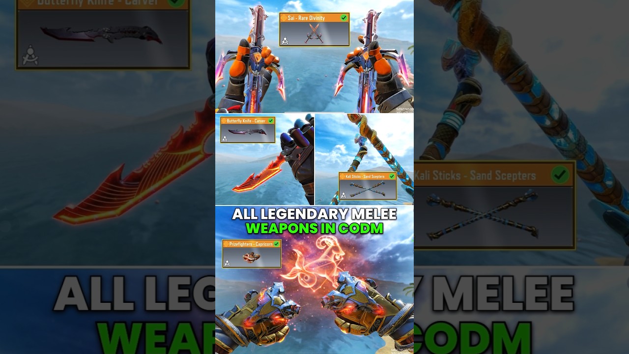 Every Legendary Melee In CODM
