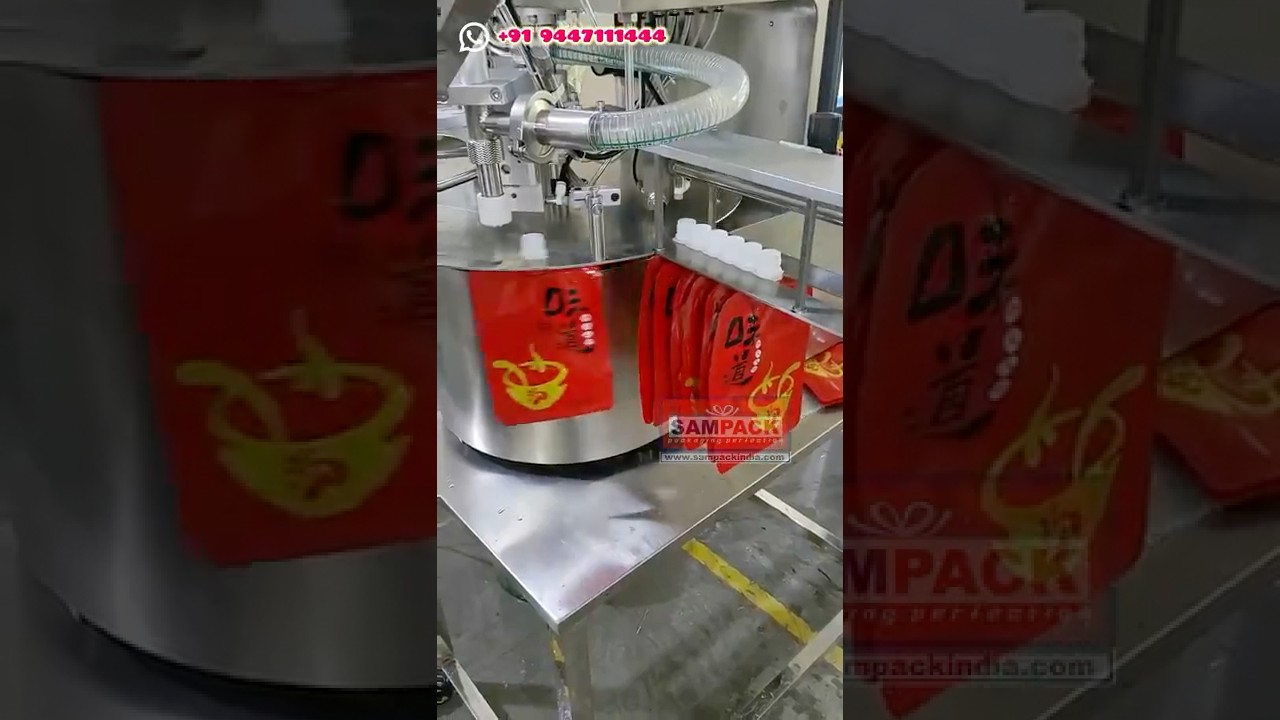 Automatic Spout Pouch Filling & Capping Machine | Premade Bag Filling & Capping Machine Coimbatore