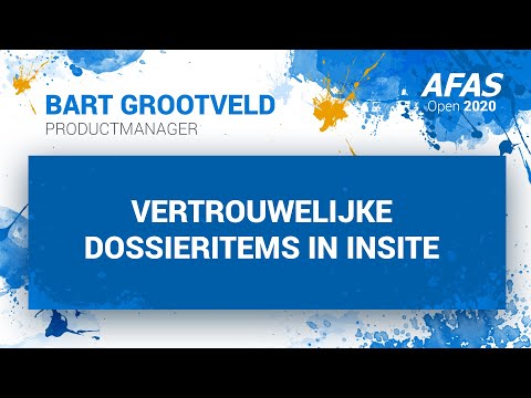 AFAS Open 2020 - Vertrouwelijke dossieritems in InSite