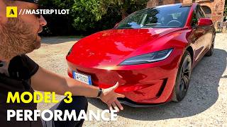 Tesla Model 3 PERFORMANCE 2024 | Migliorata IN TUTTO...sterzo a parte. Da 57.490 euro