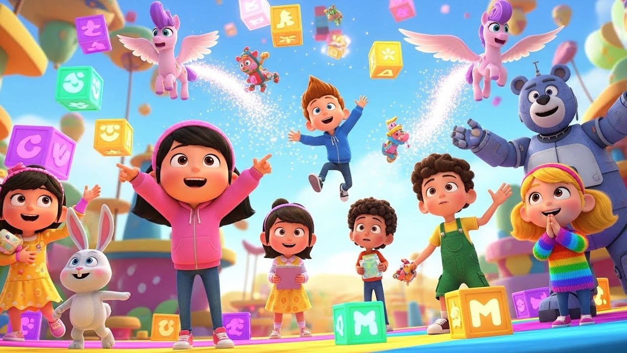 The Ultimate Toy Adventure! 🌈✨ Kids Explore a Magical Toyland with Flying Toys and Sparkling Blocks